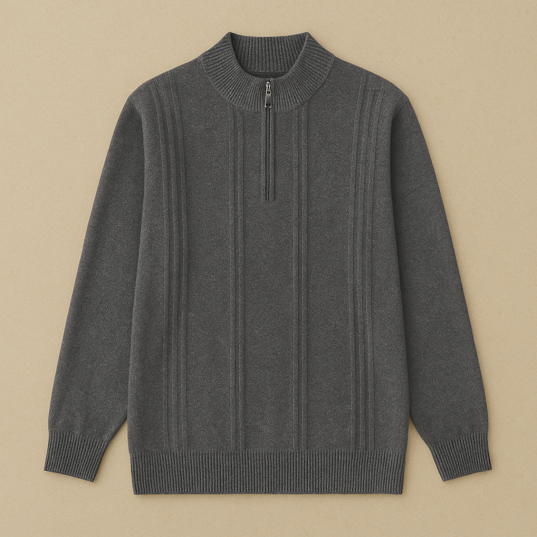 Luxury Cashmere Half-Zip Sweater