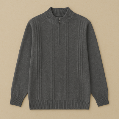 Luxury Cashmere Half-Zip Sweater