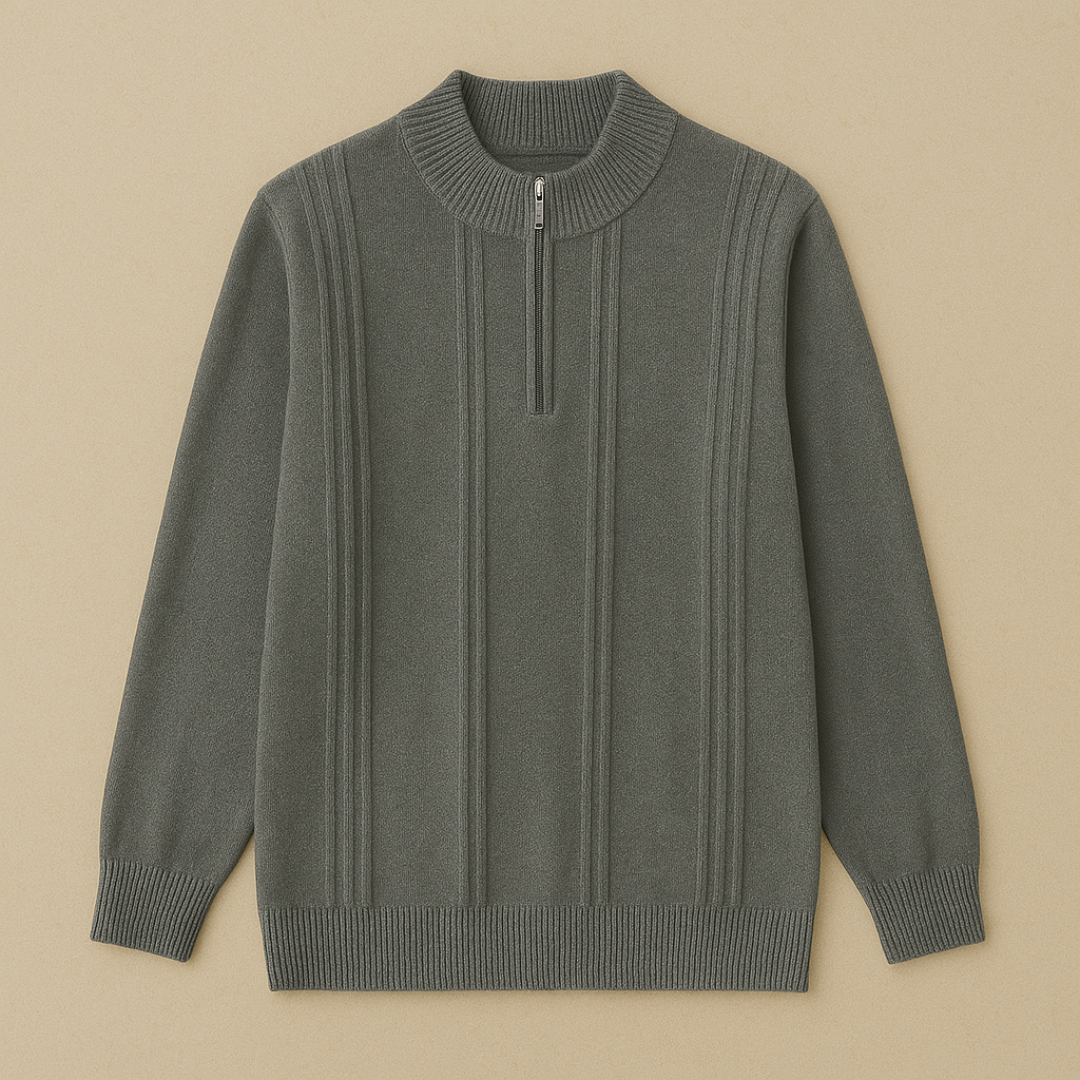 Luxury Cashmere Half-Zip Sweater
