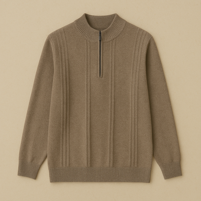 Luxury Cashmere Half-Zip Sweater
