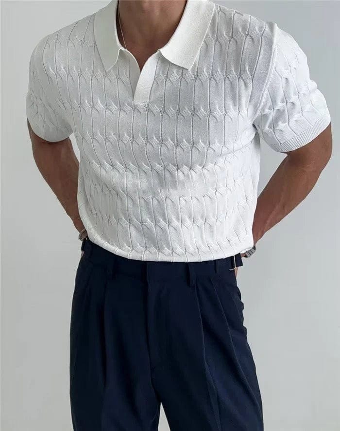 Eddie - Knitted Polo Shirt