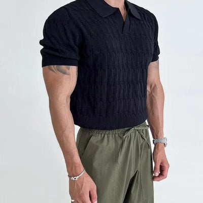 Eddie - Knitted Polo Shirt