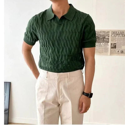 Eddie - Knitted Polo Shirt