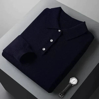 Lawrence - Long Sleeve Polo cashmere
