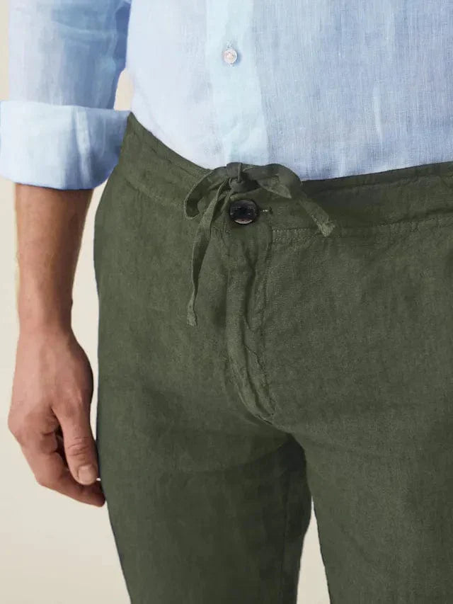 Hugh - Linen Relaxed Fit Pants