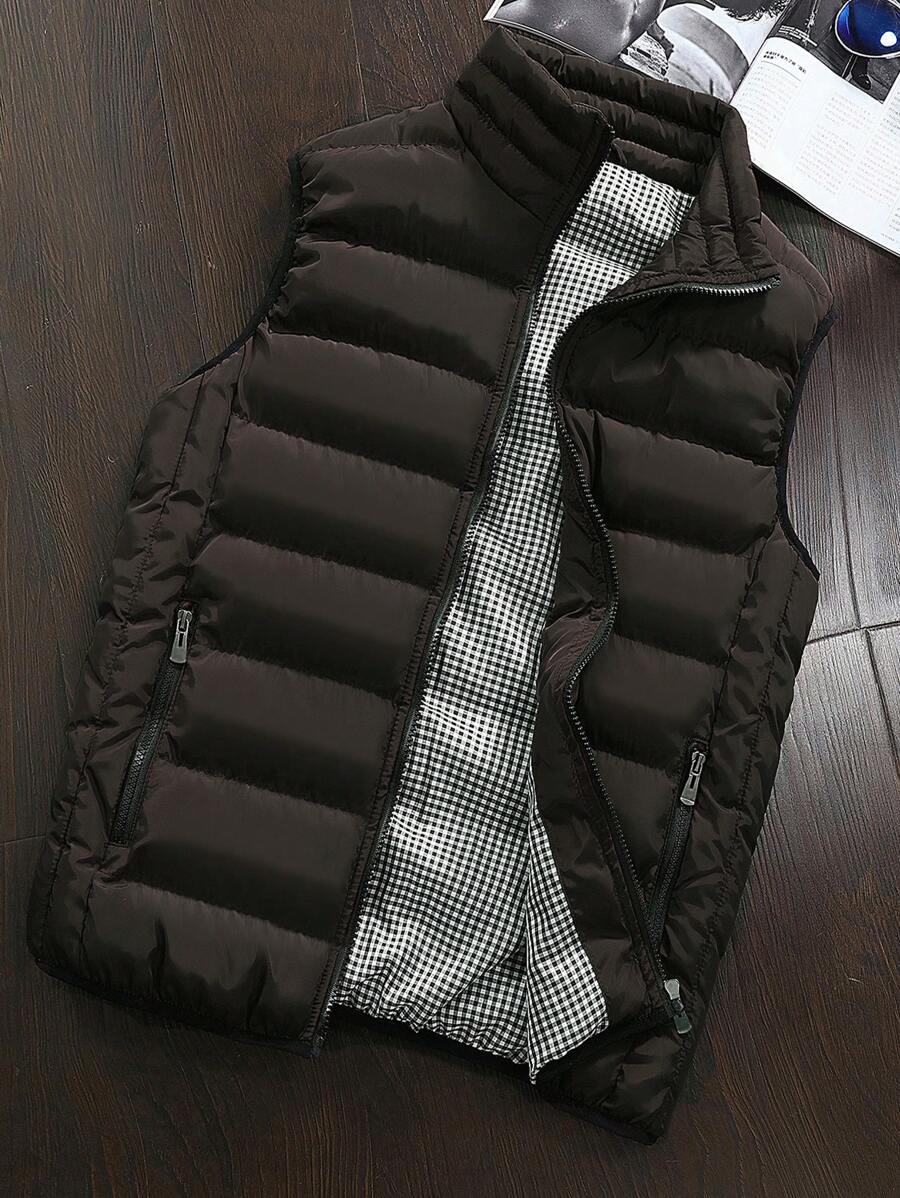 Men’s Padded Zip-Up Winter Vest