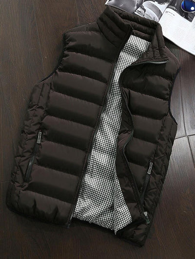 Men’s Padded Zip-Up Winter Vest