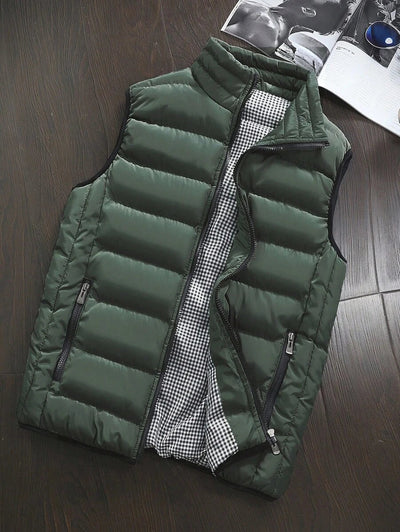 Men’s Padded Zip-Up Winter Vest