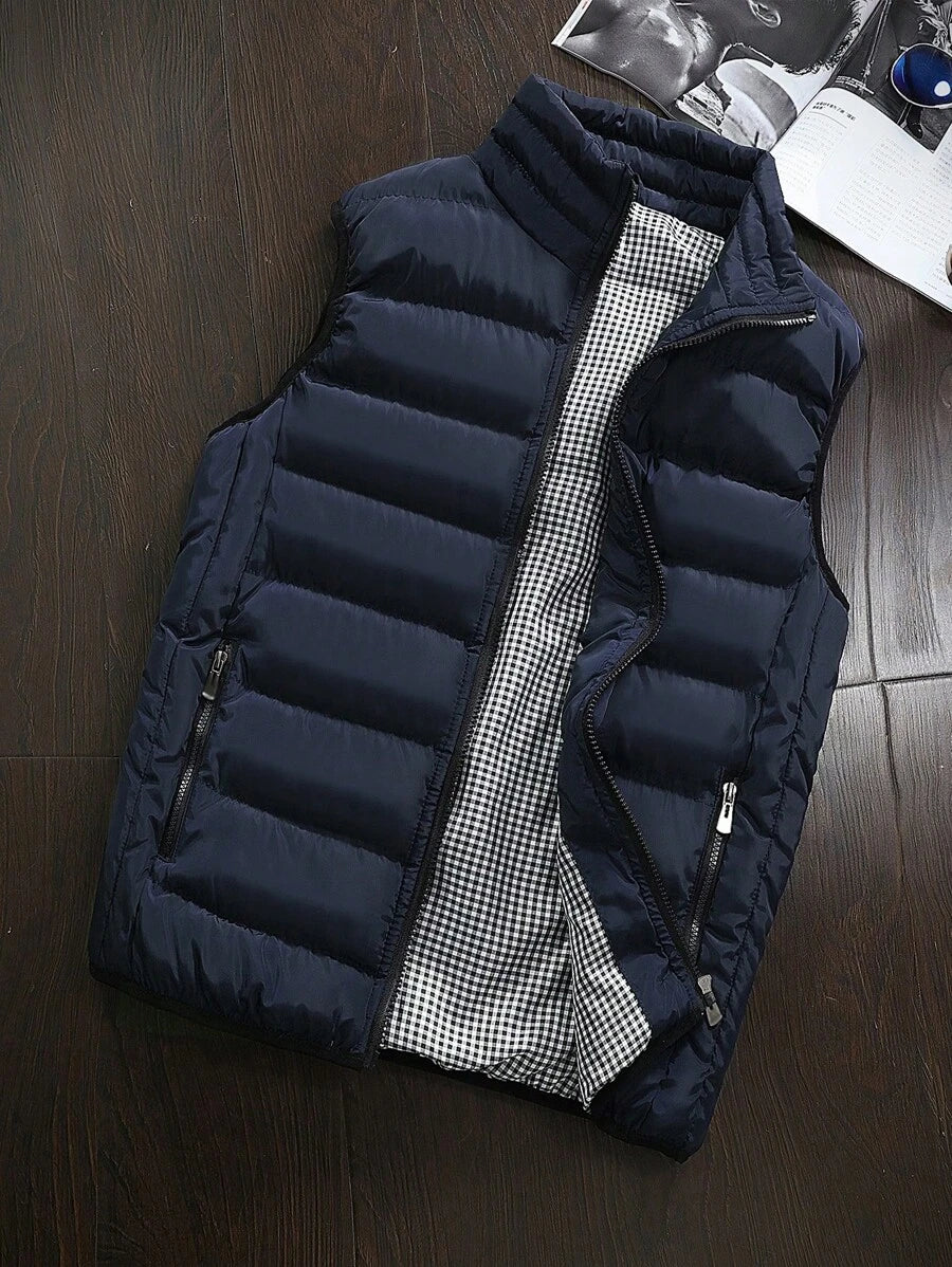 Men’s Padded Zip-Up Winter Vest