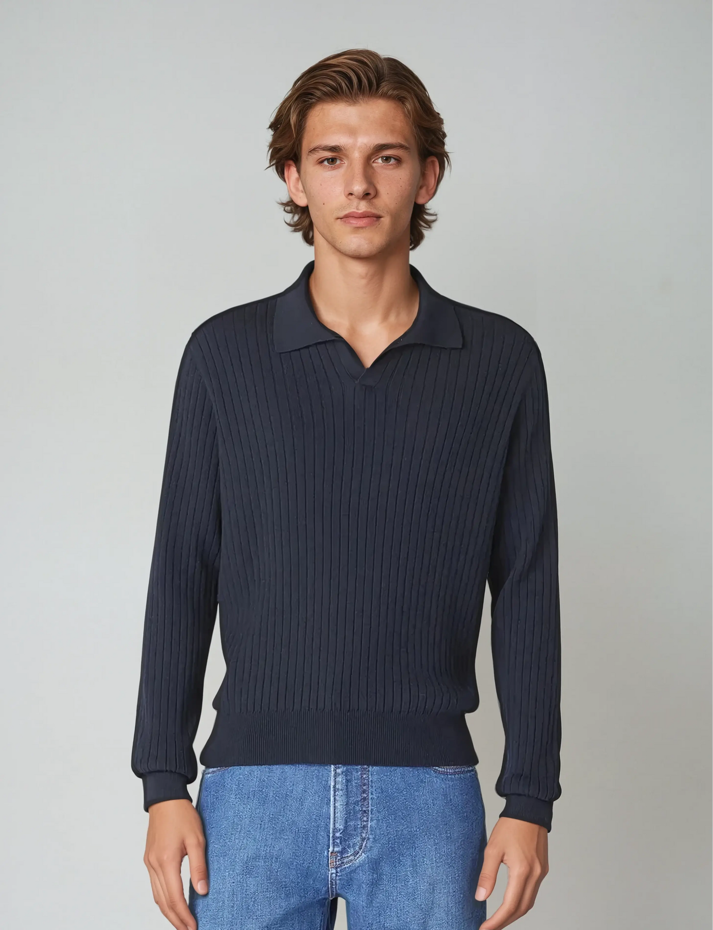 Jeremiah - Cotton Long Sleeve Polo