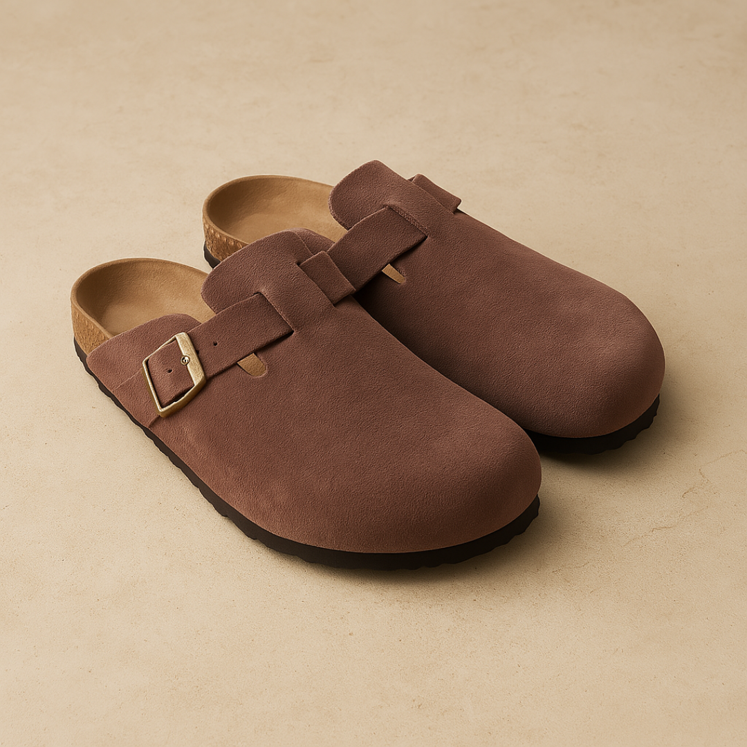 Modern Suede Slip-On Clogs