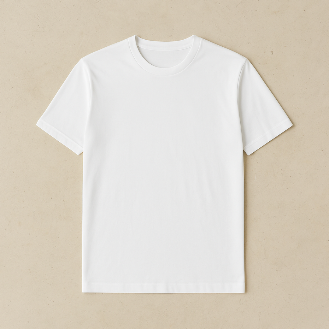 Cotton Blend Crewneck T-Shirt