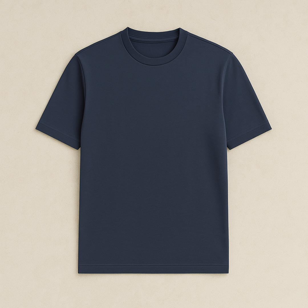 Cotton Blend Crewneck T-Shirt