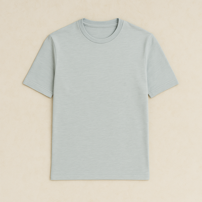 Cotton Blend Crewneck T-Shirt