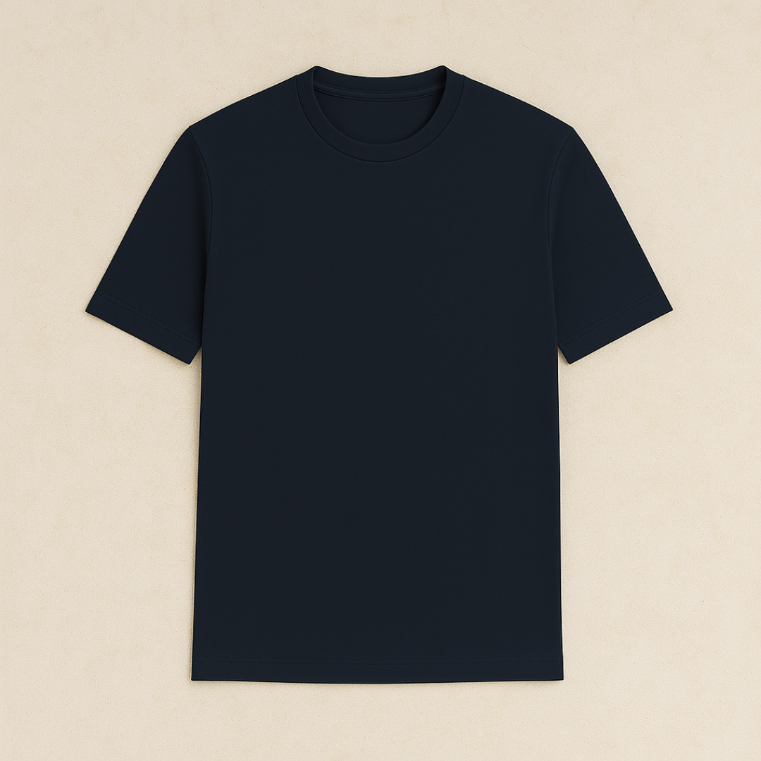 Cotton Blend Crewneck T-Shirt