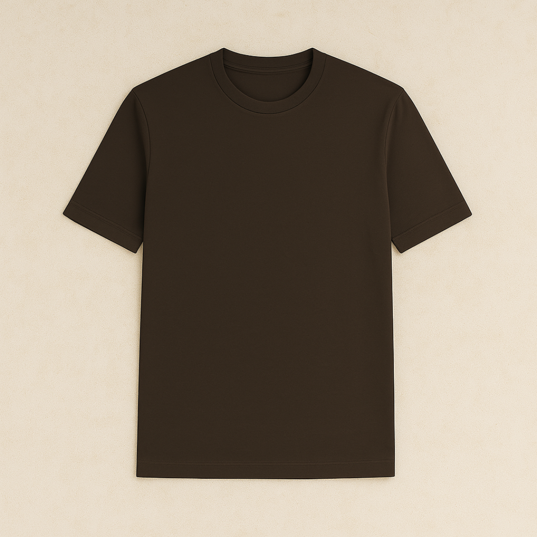 Cotton Blend Crewneck T-Shirt
