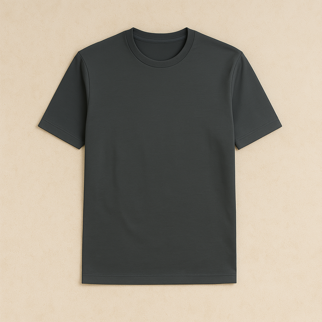 Cotton Blend Crewneck T-Shirt