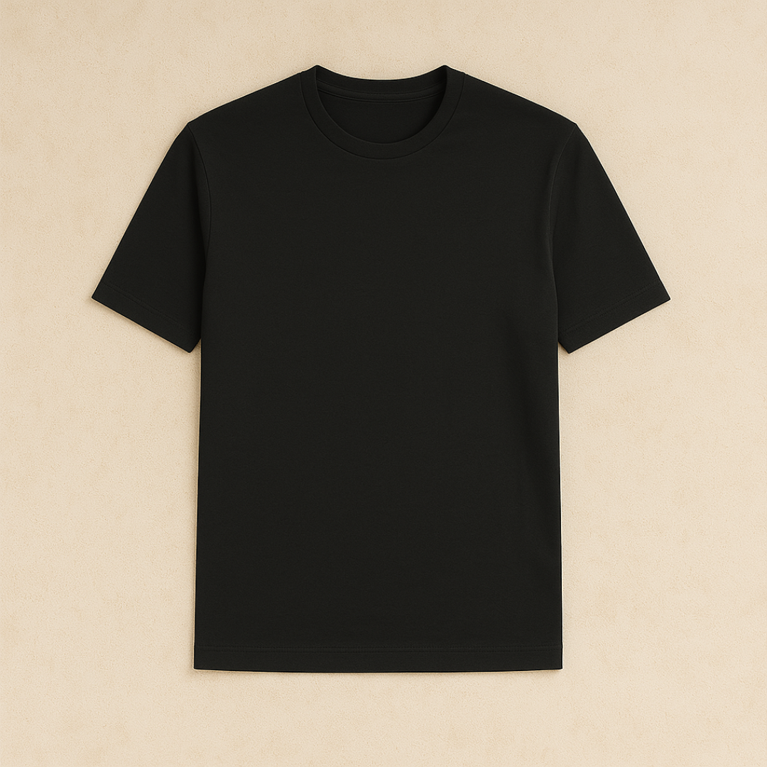 Cotton Blend Crewneck T-Shirt