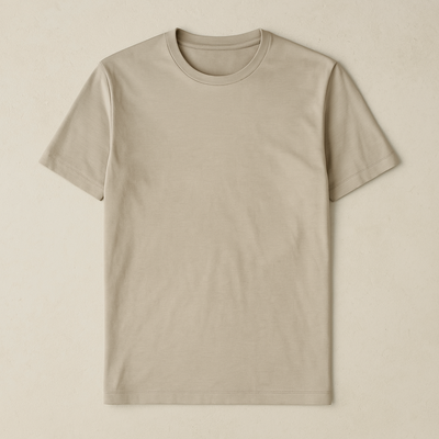 Cotton Blend Crewneck T-Shirt