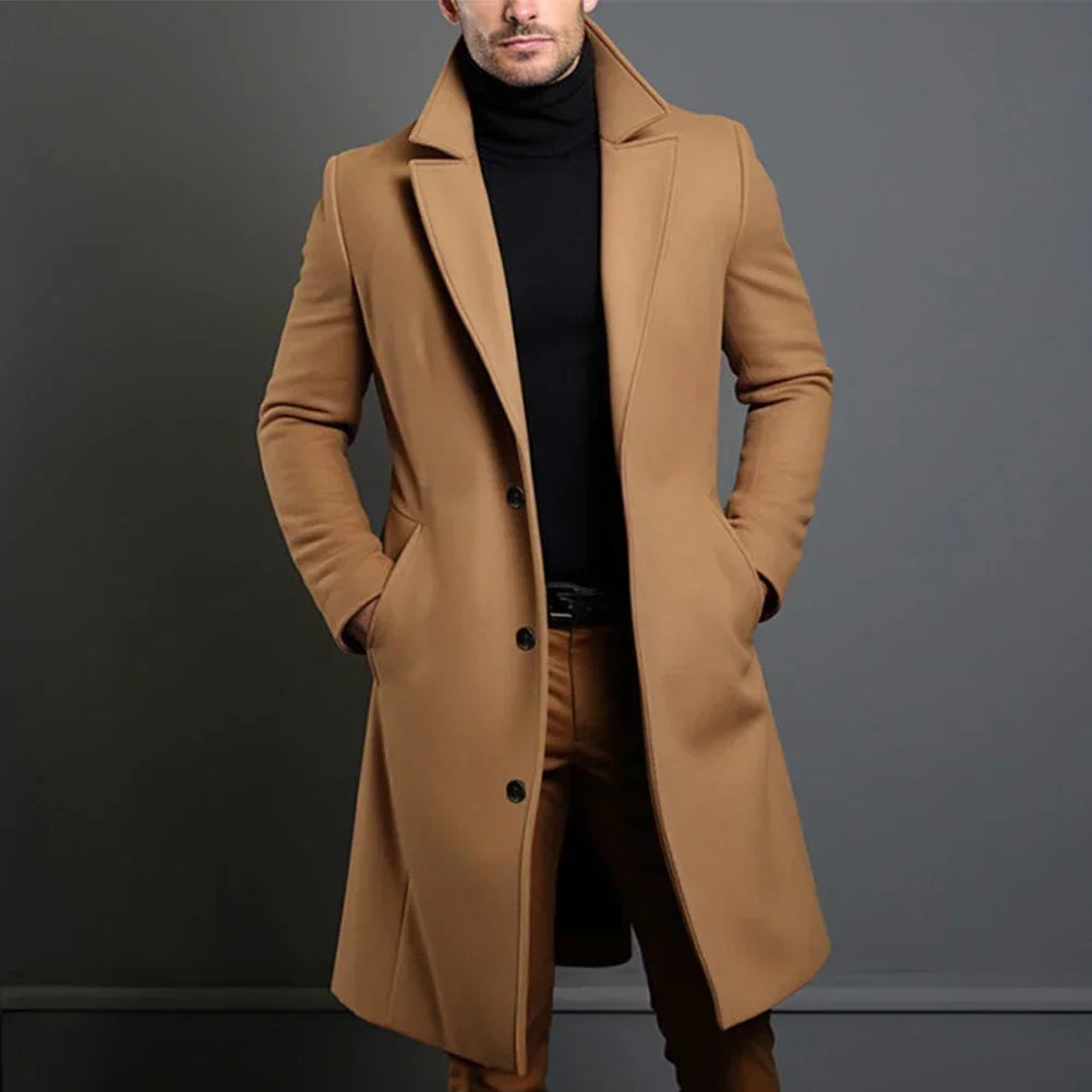 Tailored Classic Overcoat for Men