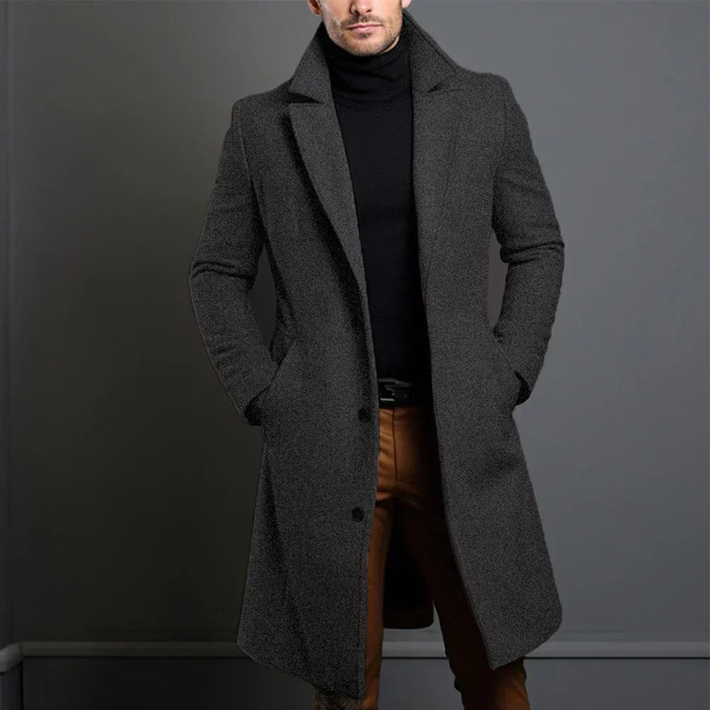 Tailored Classic Overcoat for Men