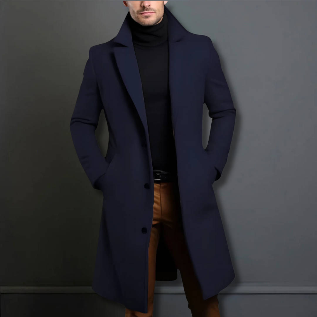 Tailored Classic Overcoat for Men