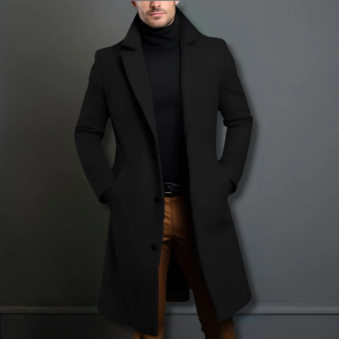 Tailored Classic Overcoat for Men