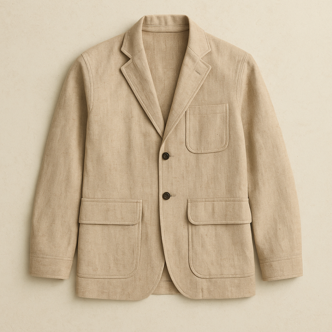 Elegant Wool Blend Casual Blazer