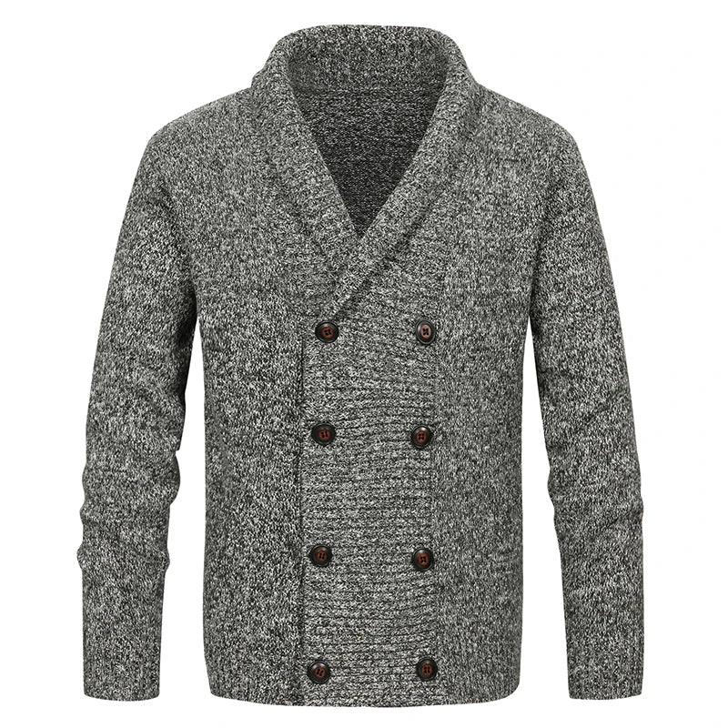 Men’s Double-Breasted Winter Jumper