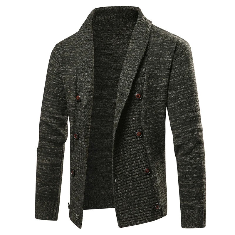 Men’s Double-Breasted Winter Jumper
