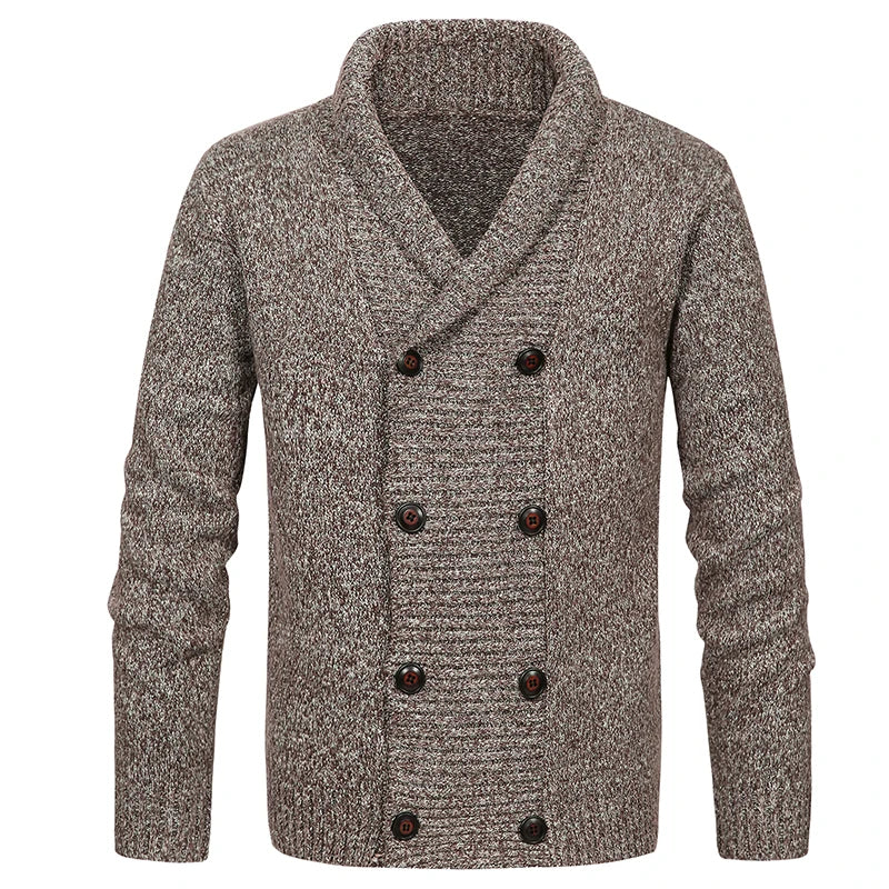 Men’s Double-Breasted Winter Jumper
