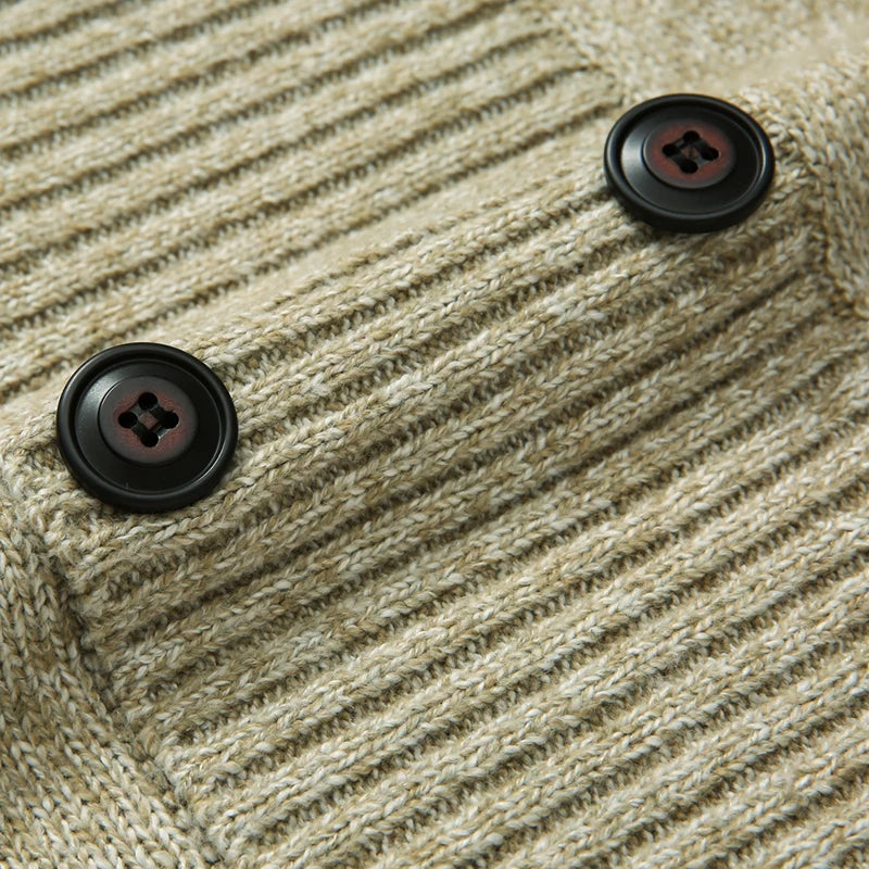 Men’s Double-Breasted Winter Jumper
