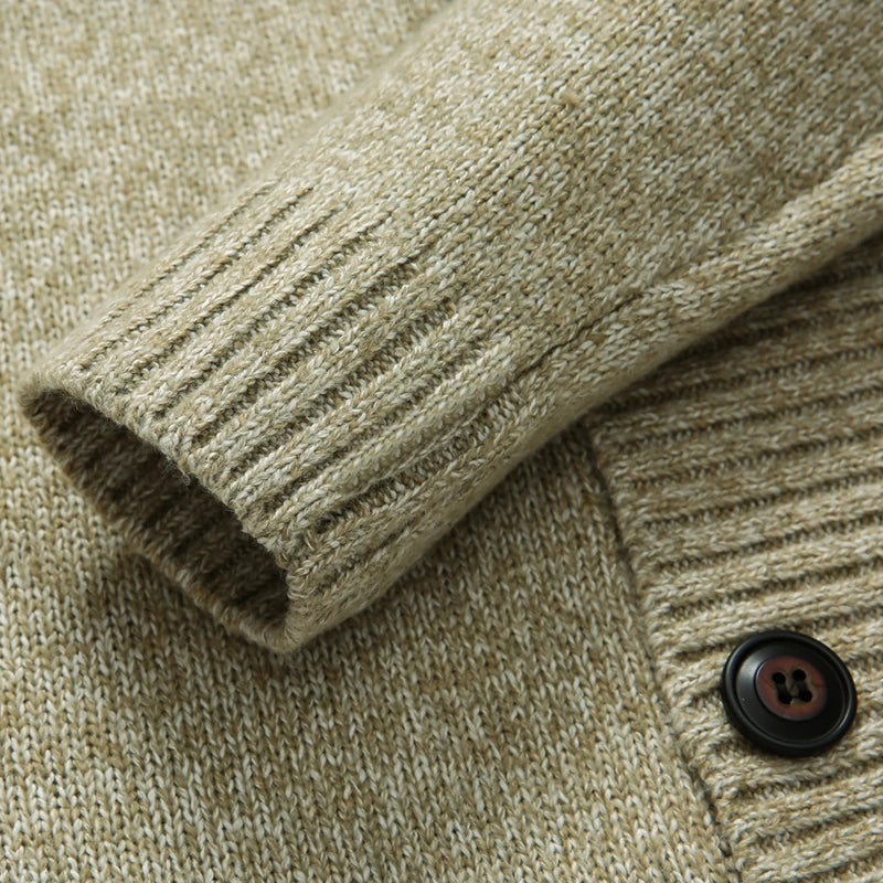 Men’s Double-Breasted Winter Jumper