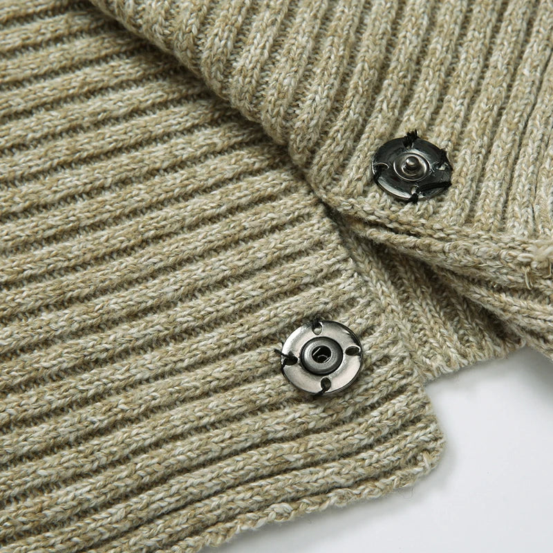 Men’s Double-Breasted Winter Jumper