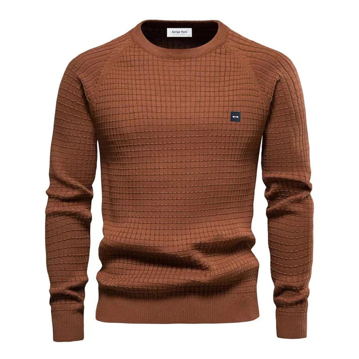 Men’s Waffle Knit Winter Jumper