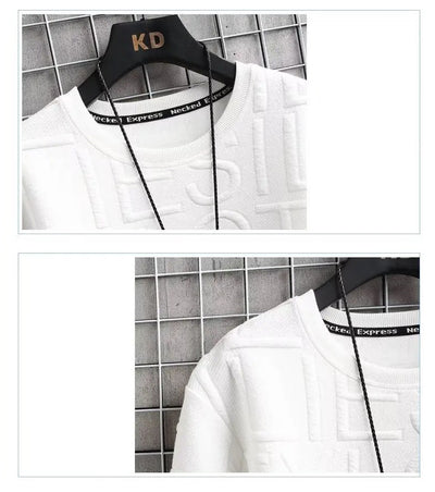 Men’s Relaxed Winter Jumper with Letter Print