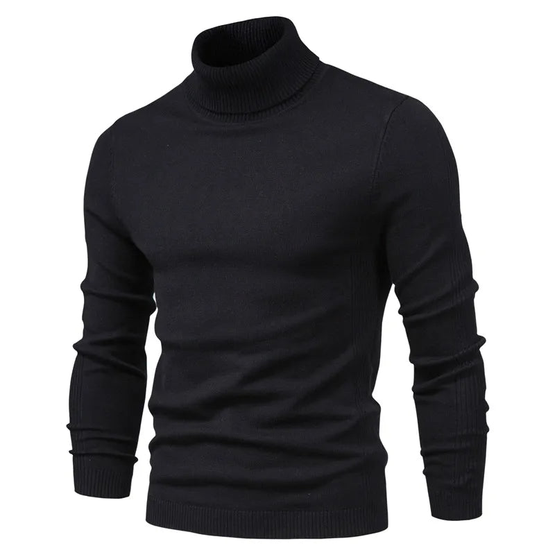 Men’s Slim Fit Roll Neck Jumper