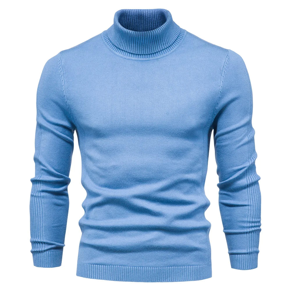 Men’s Slim Fit Roll Neck Jumper