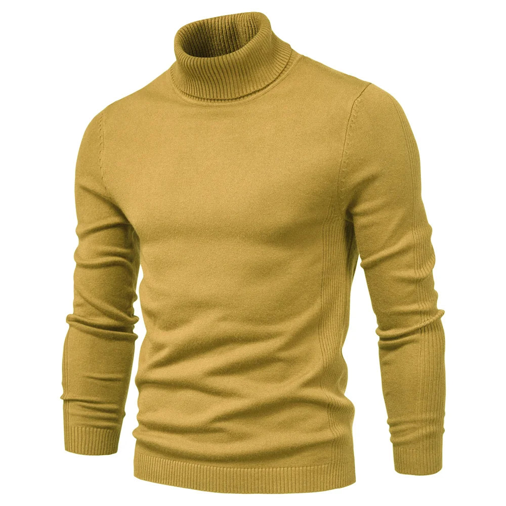 Men’s Slim Fit Roll Neck Jumper
