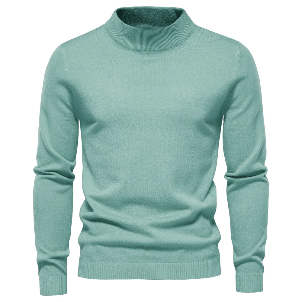 Men’s Slim Fit Roll Neck Jumper