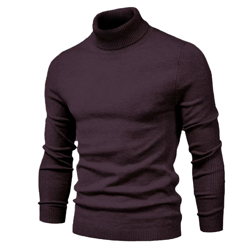 Men’s Slim Fit Roll Neck Jumper