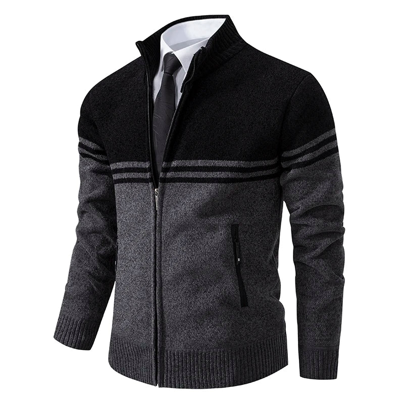 Textured Full-zip Jumper Men