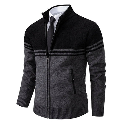 Textured Full-zip Jumper Men
