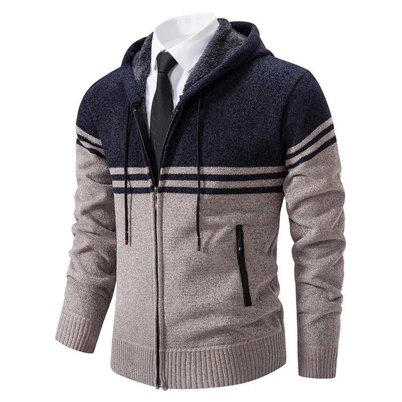 Textured Full-zip Jumper Men
