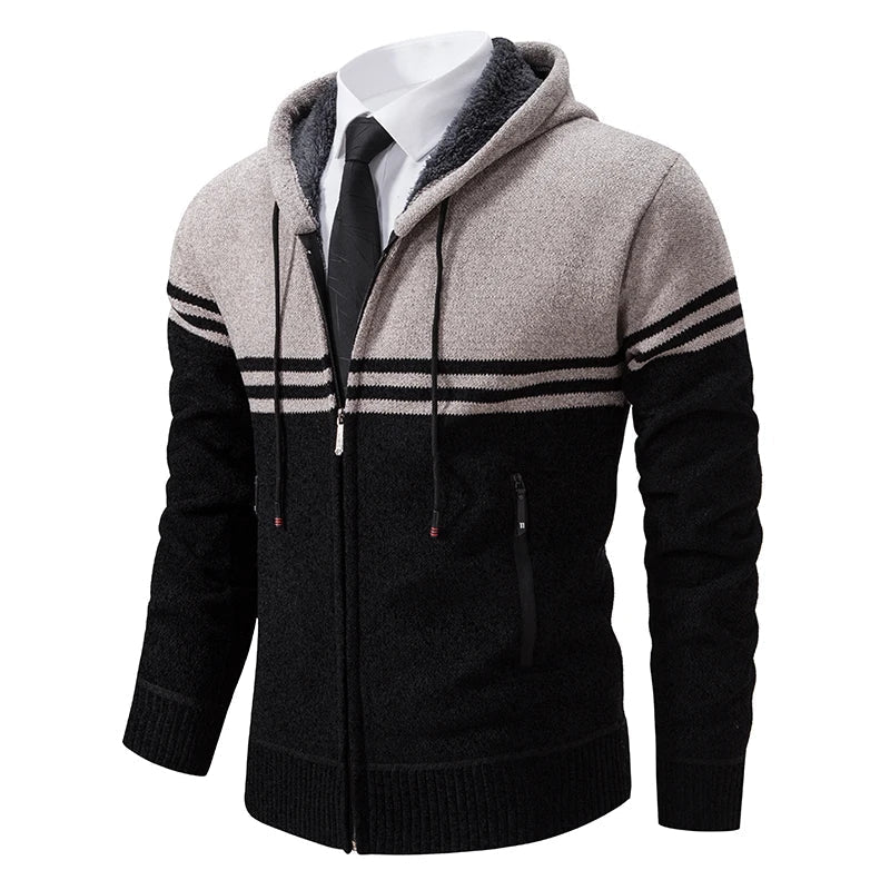 Textured Full-zip Jumper Men
