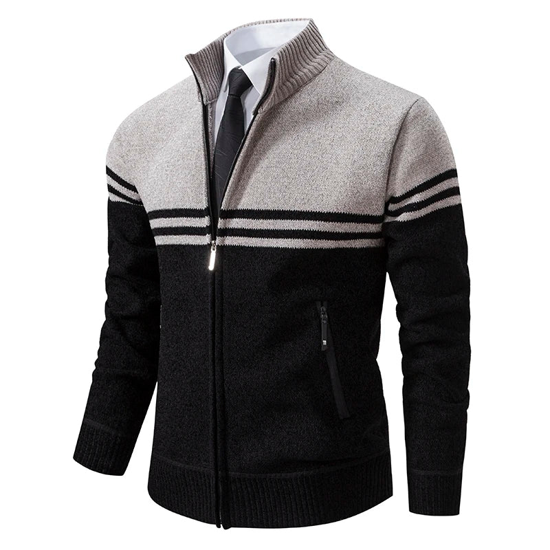 Textured Full-zip Jumper Men