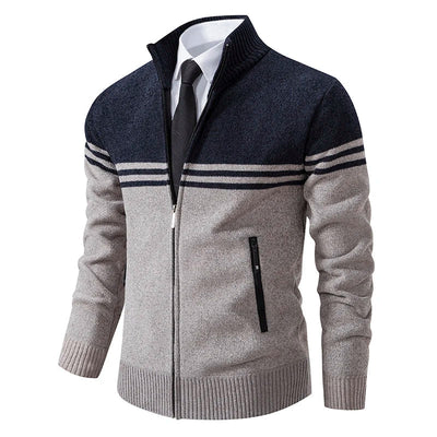 Textured Full-zip Jumper Men