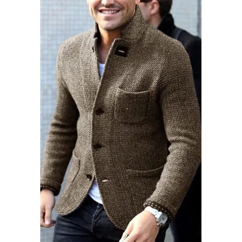 Men’s Vintage Knitted Winter Jacket