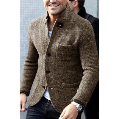 Men’s Vintage Knitted Winter Jacket