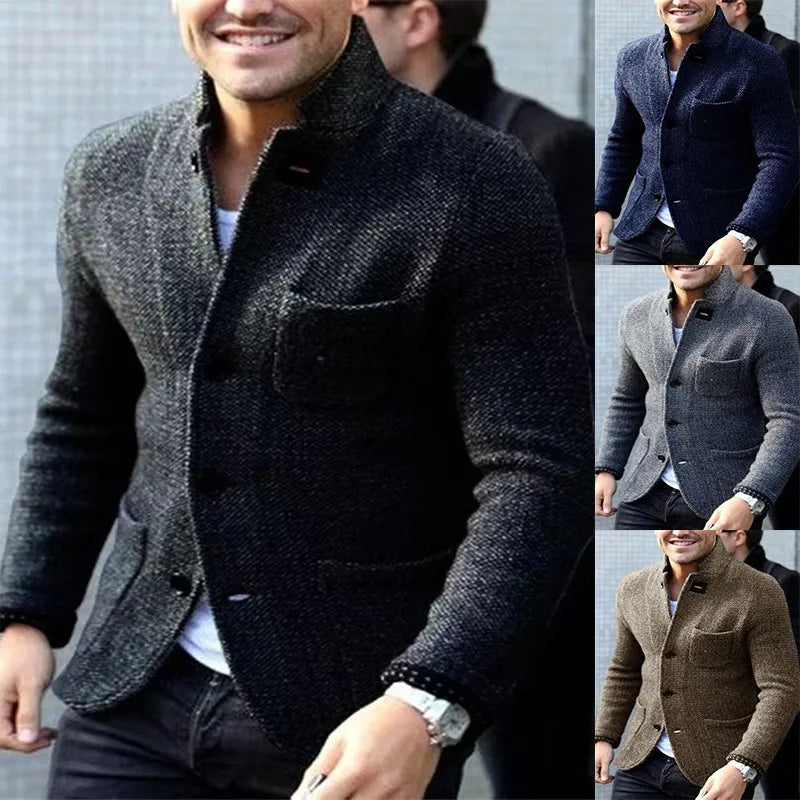 Men’s Vintage Knitted Winter Jacket